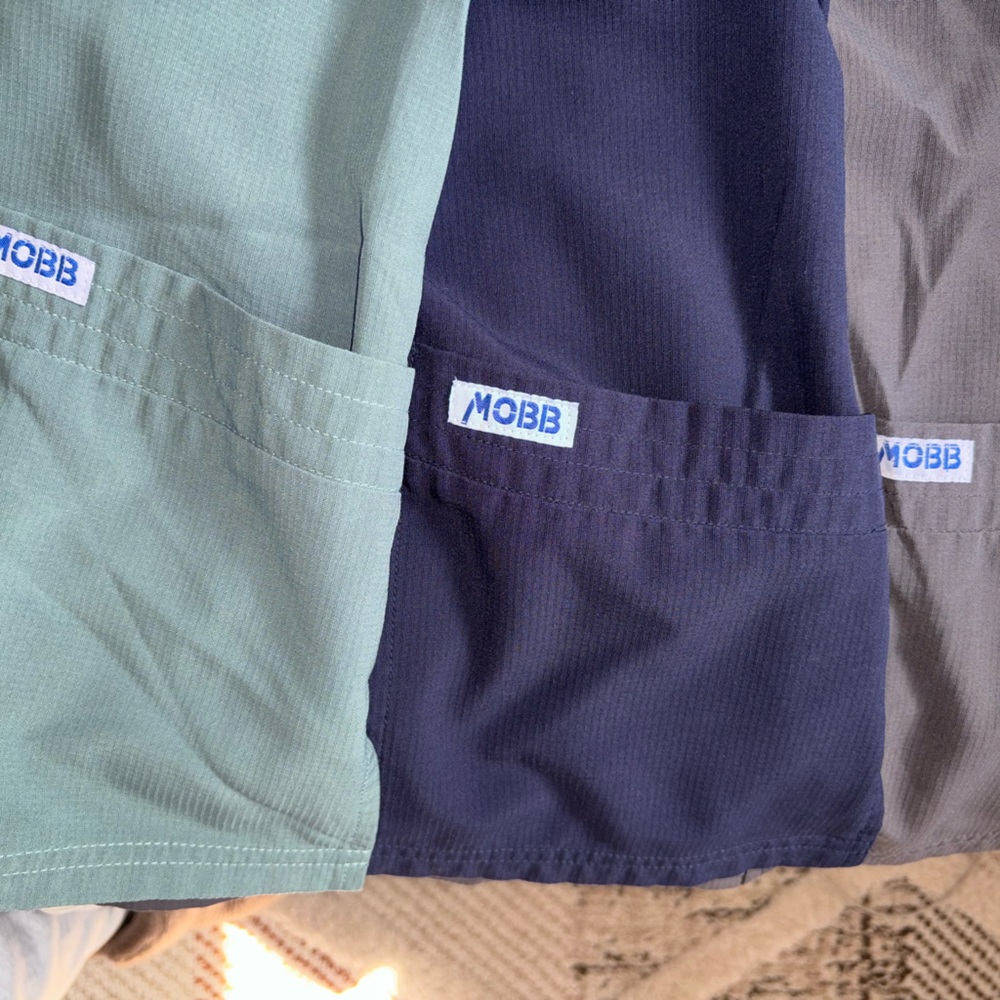 Women's Tops and Shorts - Sage, Navy, and Charcoal
